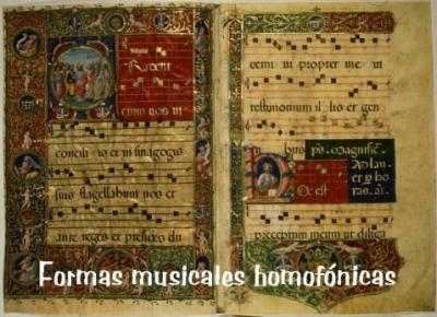 Formas musicales del Periodo Homofónico